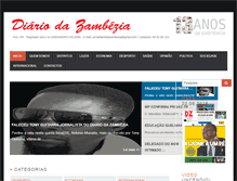 Tablet Screenshot of diariodazambezia.com